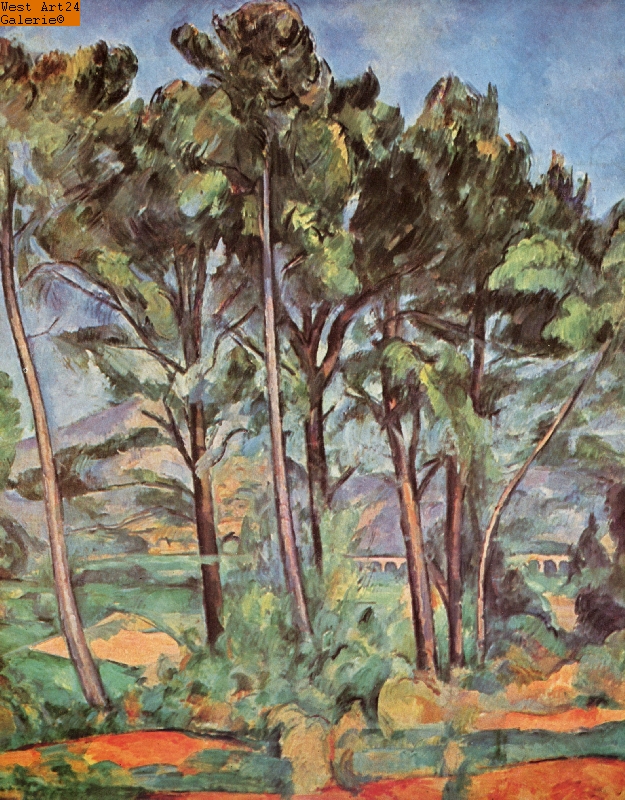 Viadukt nach Cézanne Gemäldeimitation